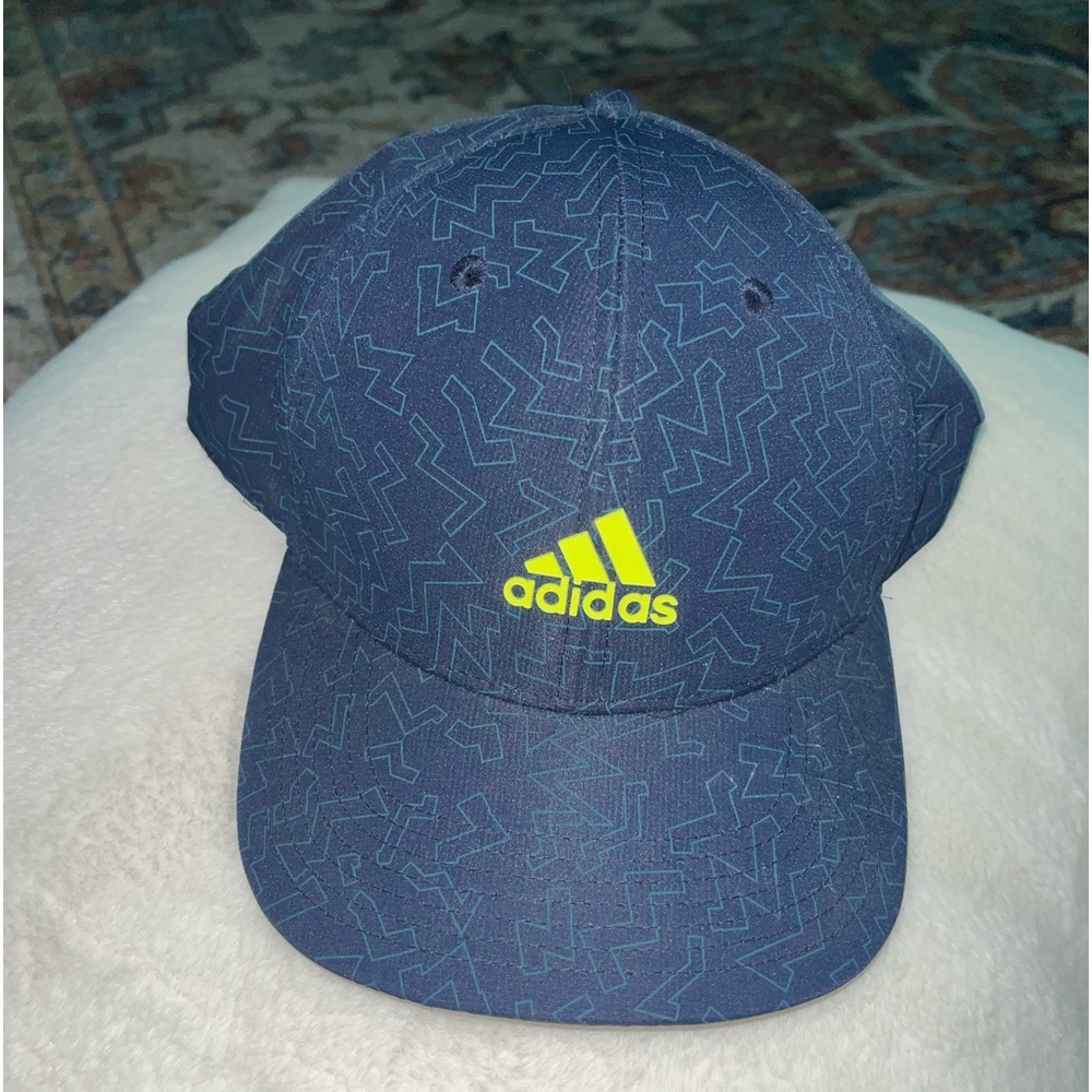 NEVER WORN ADIDAS GOLF HAT BLUE YELLOW